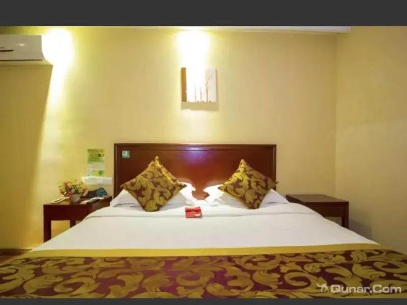 Bed in GreenTree Inn Shandong Weifang Gaomi Liqun Road Minghao Business Hotel
