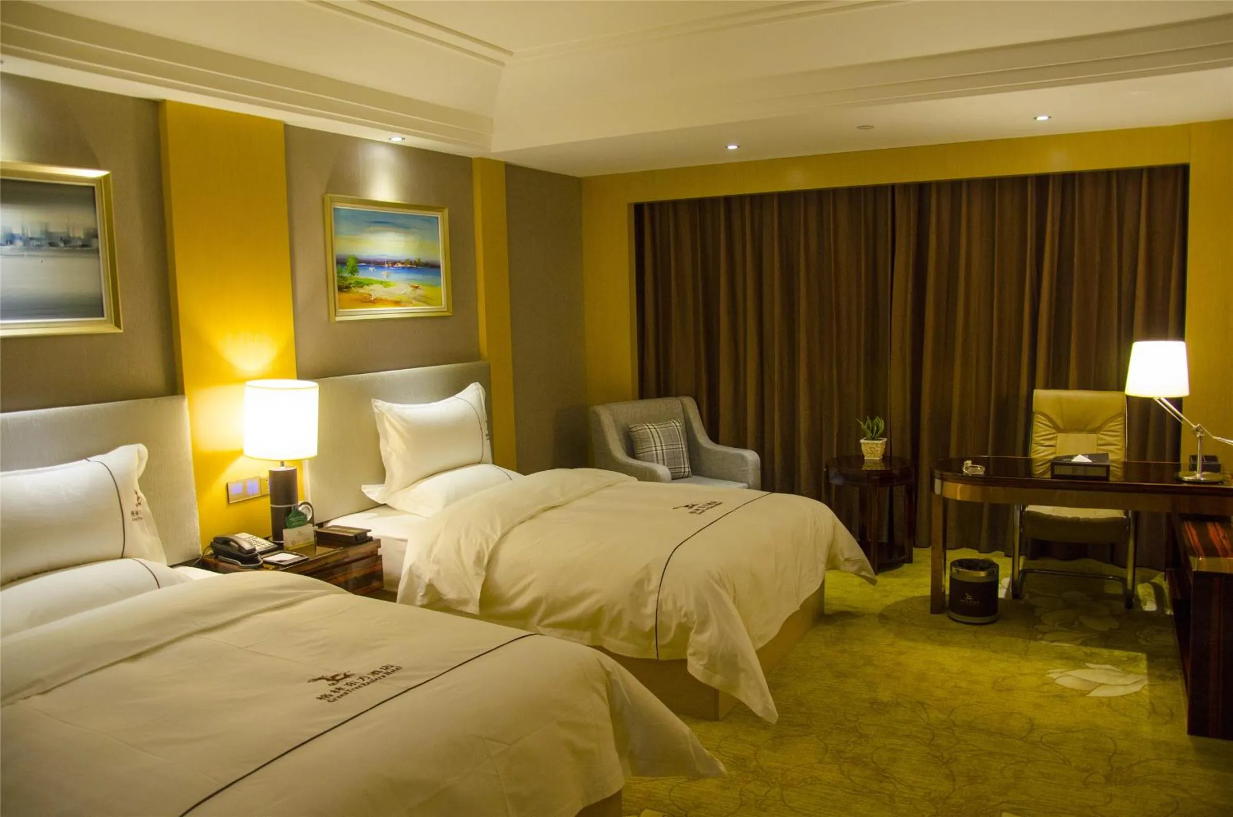 Bedroom, Bed in GreenTree Eastern Anhui Huainan Guangchang Road Hotel