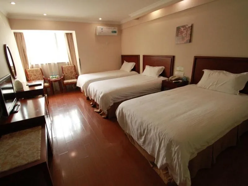Bed in GreenTree Inn Anhui Huangshan Jiangjing District Tiandu Avenue Business Hotel