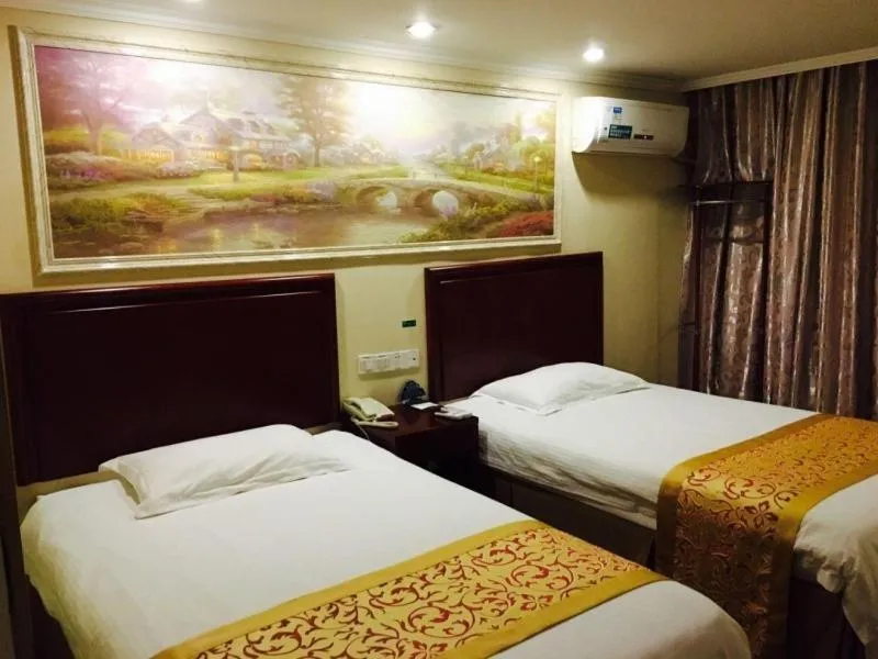Bed in GreenTree Inn Anhui Tongling North Yian Road Fortune Plaza Express HotelPlaza Express Hotel