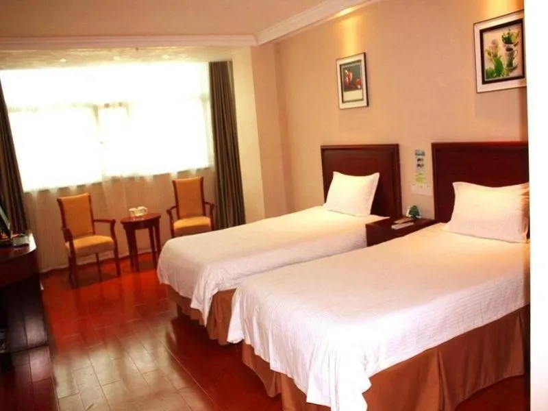Bed in GreenTree Inn Shandong Liaocheng Chiping East Huixin Road Business Hotel