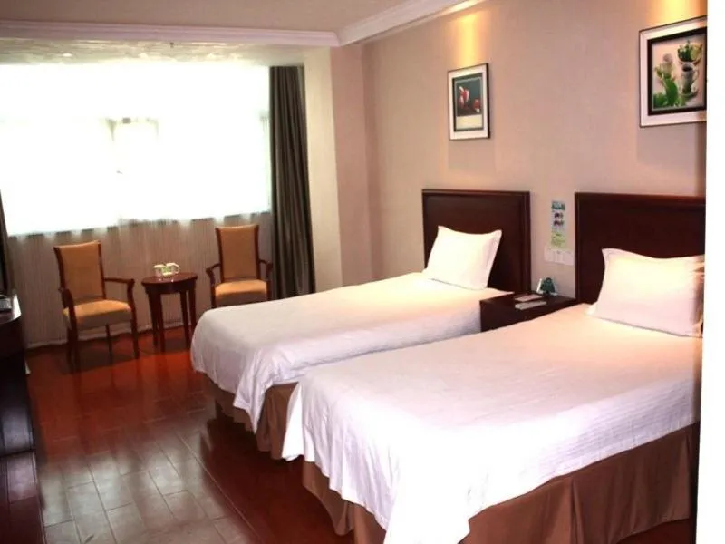 Bed in GreenTree Inn Shandong Liaocheng Chiping East Huixin Road Business Hotel