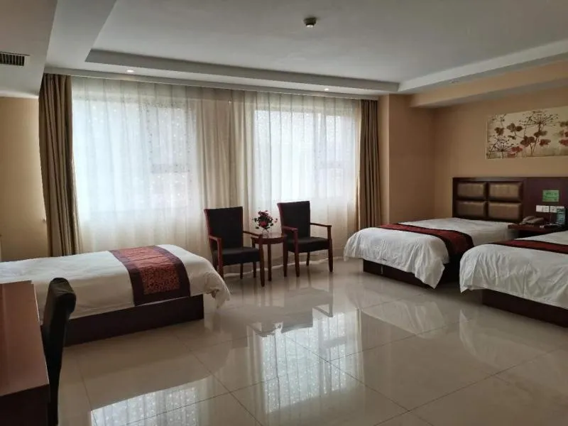 Bed in GreenTree Inn Shandong Liaocheng Town Dongchang Road Zhuanpan Business Hotel