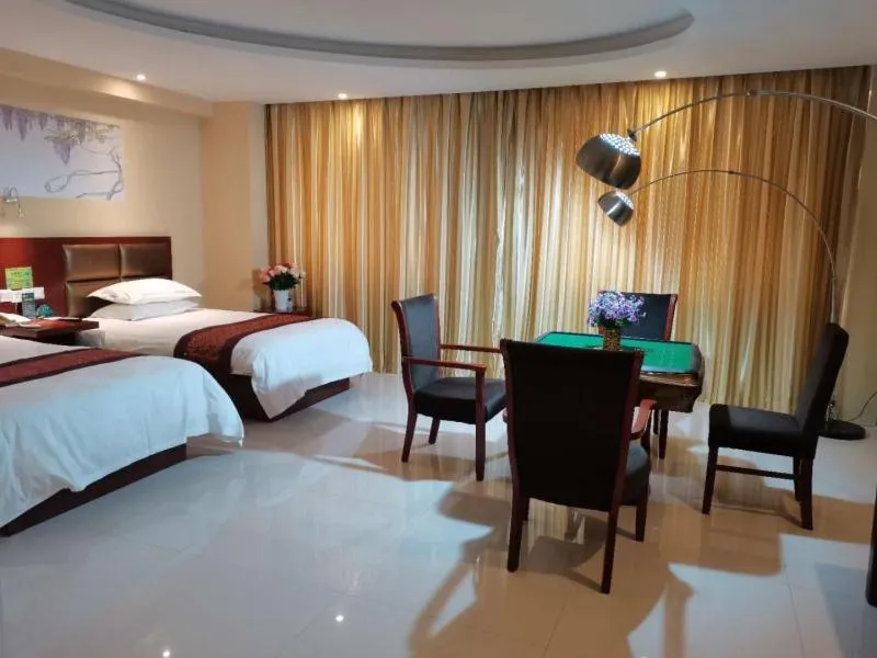 Bed in GreenTree Inn Shandong Liaocheng Town Dongchang Road Zhuanpan Business Hotel