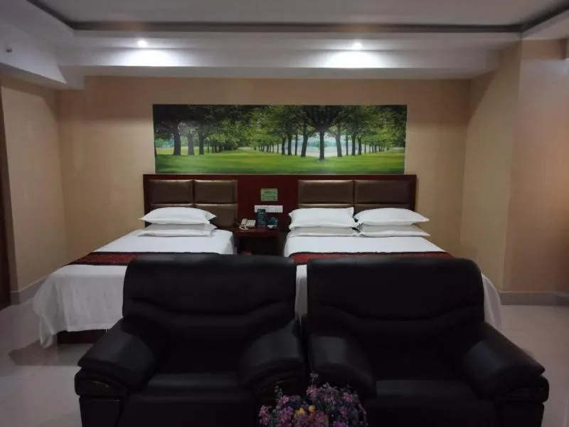 Bed in GreenTree Inn Shandong Liaocheng Town Dongchang Road Zhuanpan Business Hotel