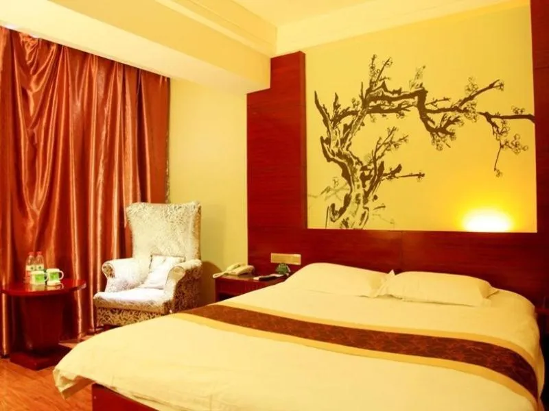 Bed in GreenTree Inn Gansu Wuwei East Beiguan Road Express Hotel
