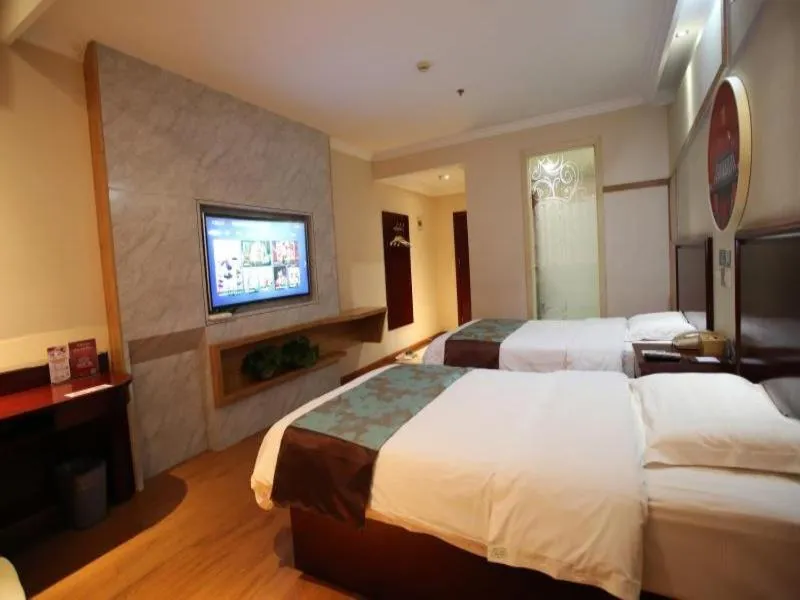 Bed in GreenTree Inn JiangSu WuXi YangJian XiHu Road Express Hotel