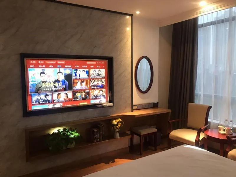 Bed in GreenTree Inn JiangSu WuXi YangJian XiHu Road Express Hotel
