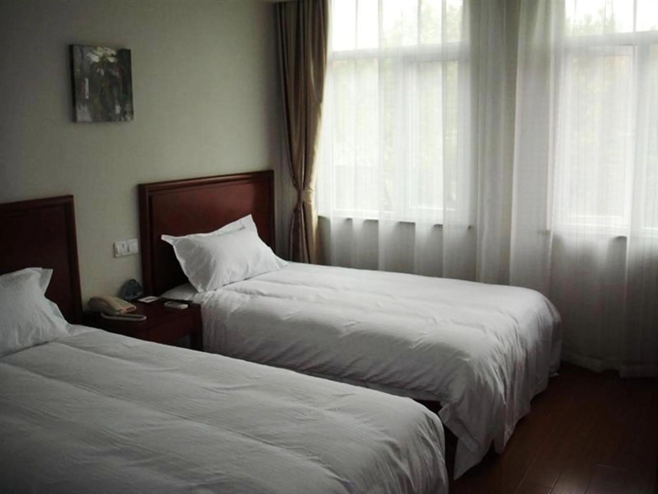 Bedroom in GreenTree Inn Suzhou Guanqian Yangyuxiang Metro Station Business Hotel