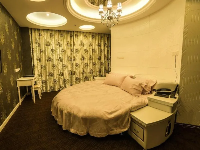 Bed in GreenTree Inn Jiangsu Nantong Haimen Sanchang North Wangjiang Road Business Hotel