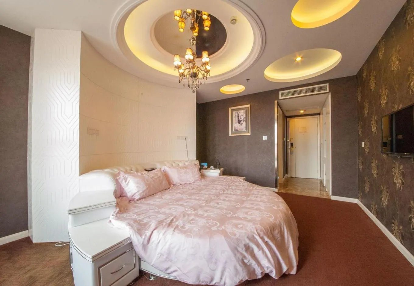 Bed in GreenTree Inn Jiangsu Nantong Haimen Sanchang North Wangjiang Road Business Hotel