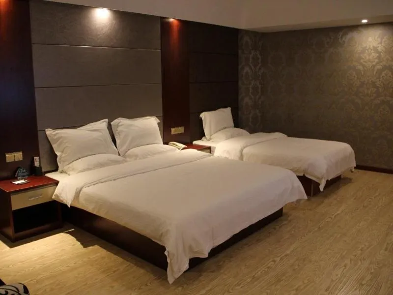 Bed in GreenTree Inn Jiangsu Nantong Tongzhou Shiji Avenue Jianghaihuangdu Express Hotel