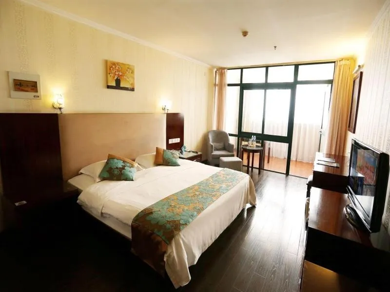 Bed in GreenTree Inn JiangSu LianYunGang Bus Station East JieFang Road Business Hotel