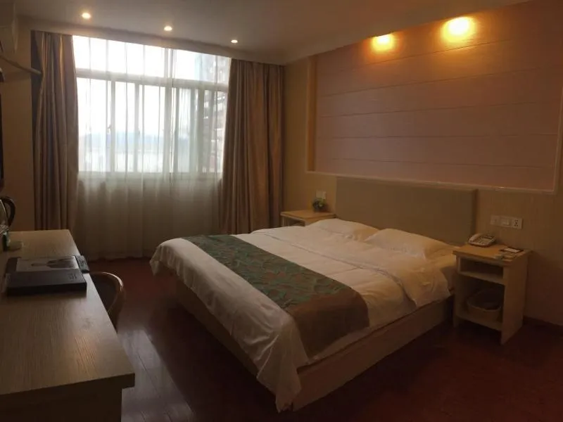 Bed in GreenTree Innn Jiangsu Changzhou Changhe Express Hotel