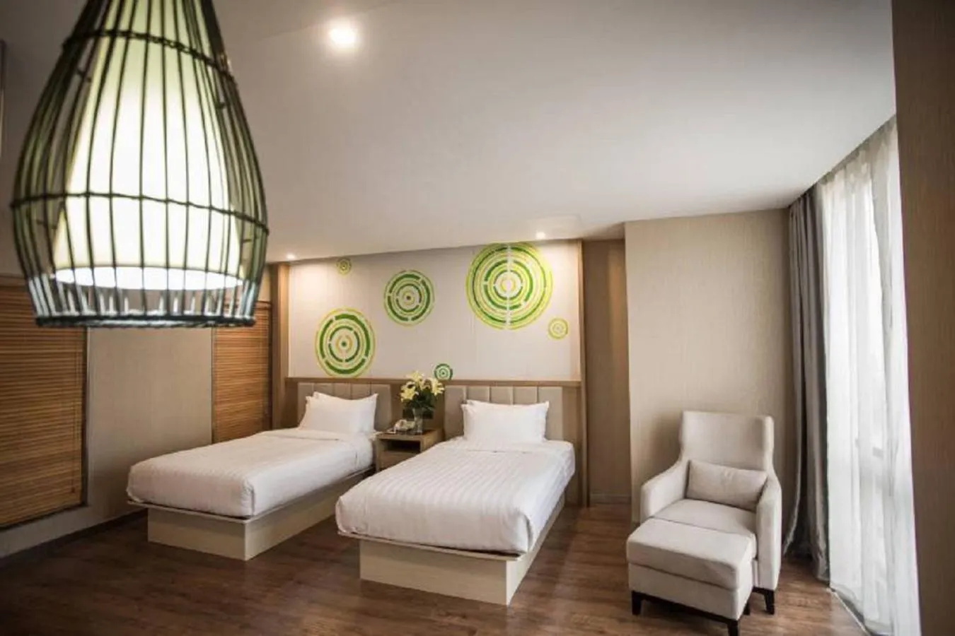 Bed in GreenTree Inn Jiangsu Taizhou Dongfeng Road Express Hotel