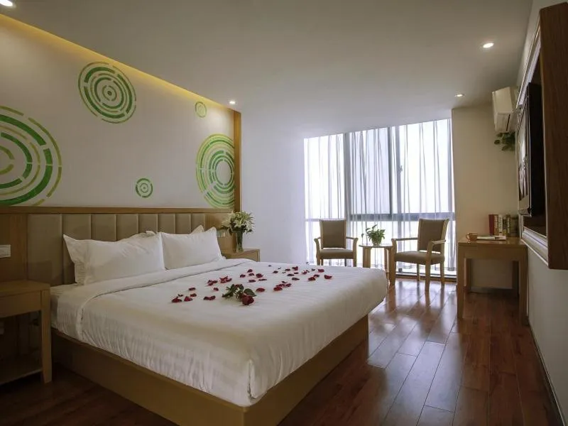 Bed in GreenTree Inn Jiangsu Taizhou Dongfeng Road Express Hotel