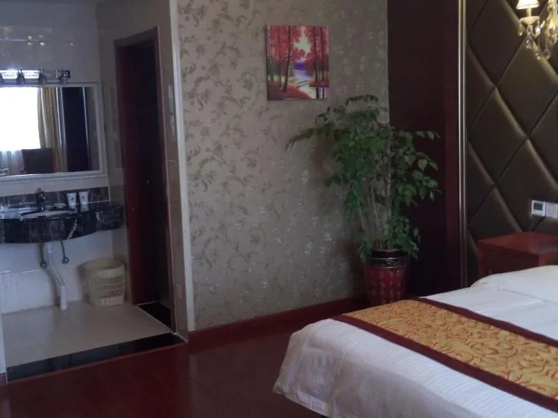 Bed in GreenTree Inn Jiangsu Suqian Xiangwang Guli South Xingfu Road Business Hotel