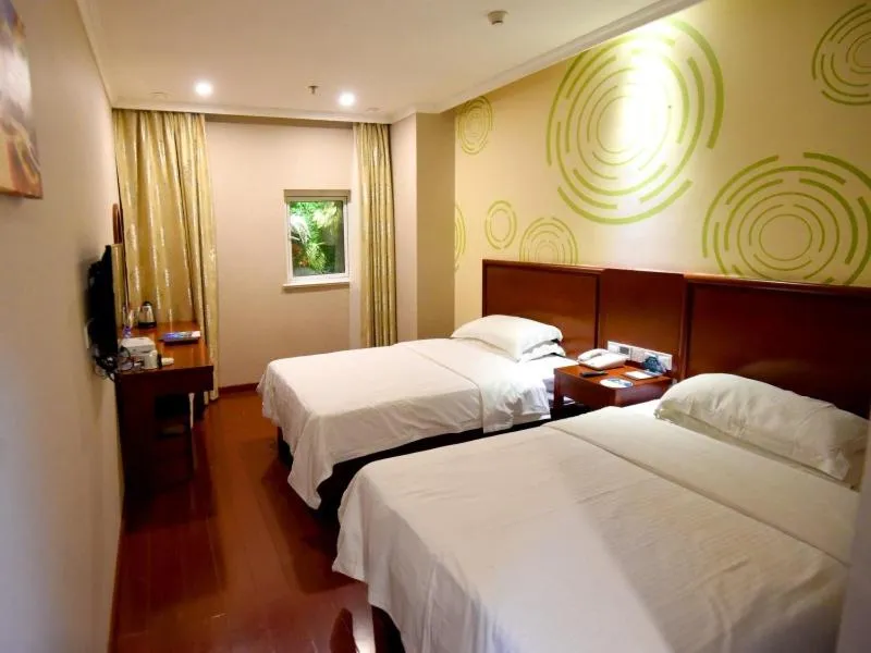 Bed in GreenTree Inn Jiangsu Suqian Xiangwang Guli South Xingfu Road Business Hotel