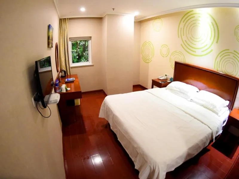 Bed in GreenTree Inn Jiangsu Suqian Xiangwang Guli South Xingfu Road Business Hotel