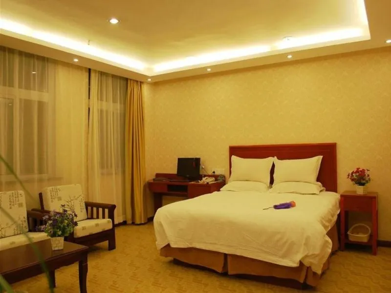 Bed in GreenTree Inn Jiangsu Suqian Siyang Bus Station Business Hotel