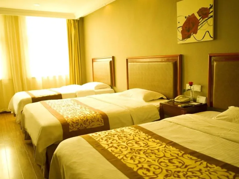 Bed in GreenTree Inn Jiangsu Suqian Siyang Bus Station Business Hotel