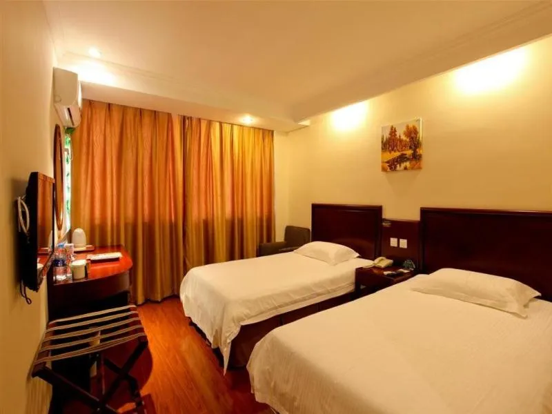Bed in GreenTree Inn Anhui Hefei Economic Development Zone Convention and Exhibition Center Business Hotel