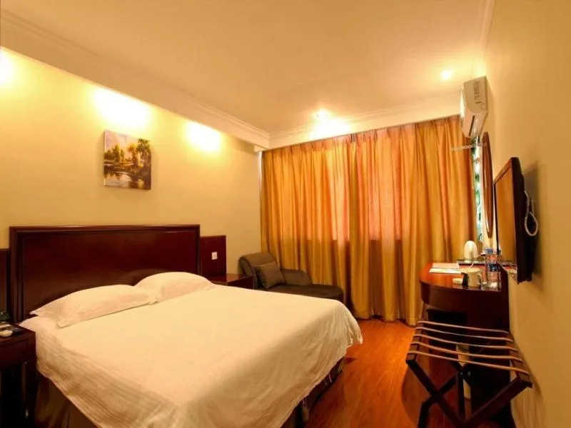 Bed in GreenTree Inn Anhui Hefei Economic Development Zone Convention and Exhibition Center Business Hotel