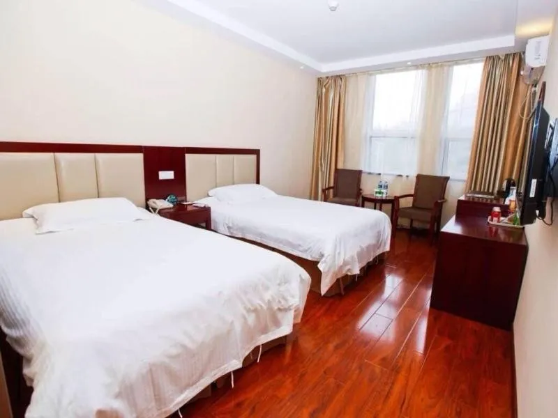 Bed in GreenTree Inn Anhui Hefei Huizhou Avenue Dazhonglou Express Hotel