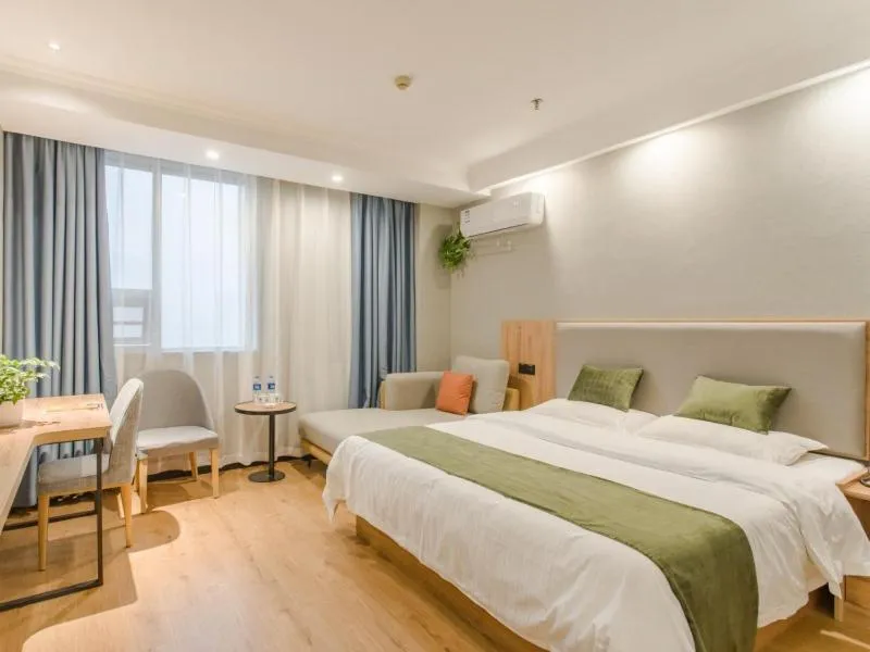 Bed in Greentree Inn Hefei Yakun Plaza Branch