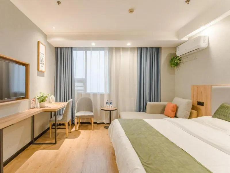 Bed in Greentree Inn Hefei Yakun Plaza Branch