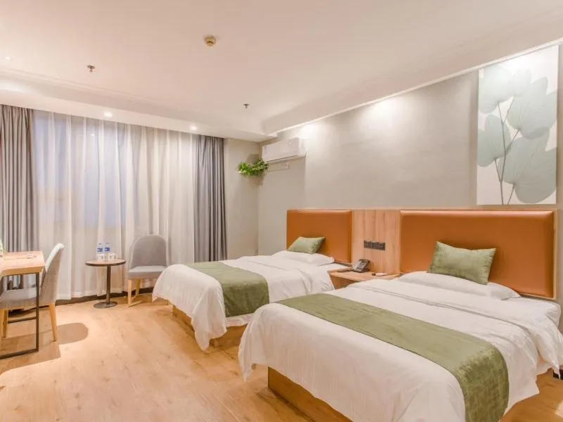 Bed in Greentree Inn Hefei Yakun Plaza Branch