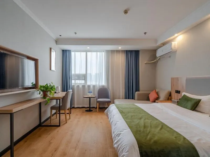 Bed in Greentree Inn Hefei Yakun Plaza Branch