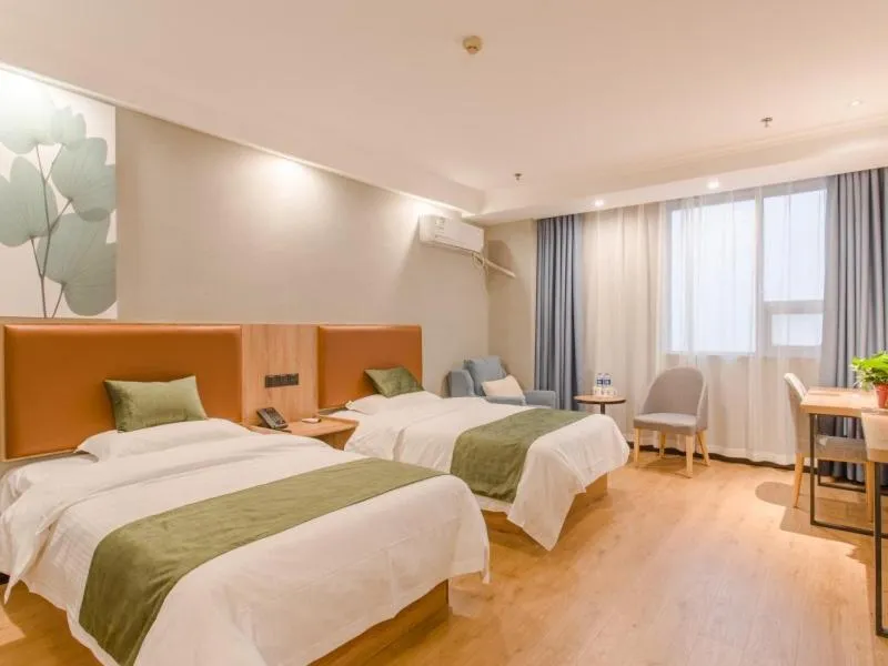 Bed in Greentree Inn Hefei Yakun Plaza Branch