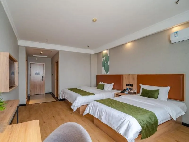Bed in Greentree Inn Hefei Yakun Plaza Branch