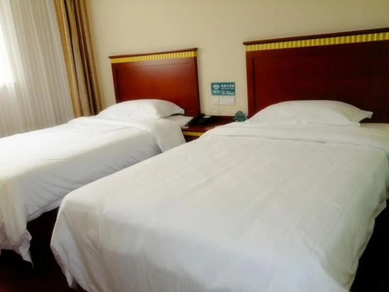 Bed in GreenTree Inn Anhui Hefei Tianehu Wanda Square Express Hotel