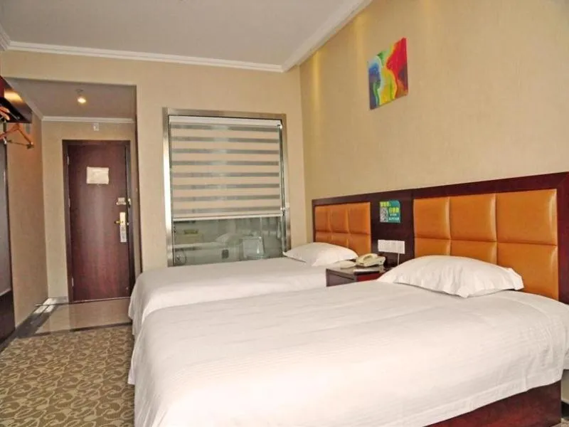 Bed in GreenTree Inn Anhui Hefei Tianehu Wanda Square Express Hotel