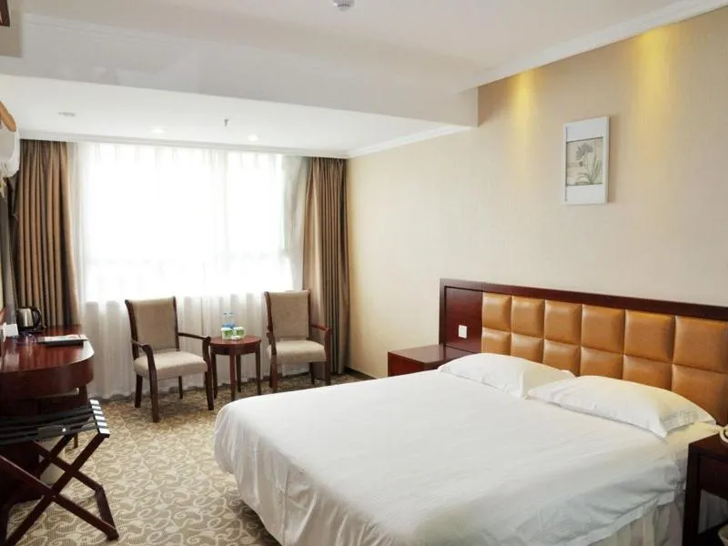 Bed in GreenTree Inn Anhui Hefei Tianehu Wanda Square Express Hotel