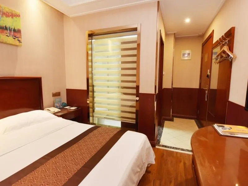 Bed in Greentree Inn Anhui Hefei Bianhe Road Yuanshangyuan Express Hotel