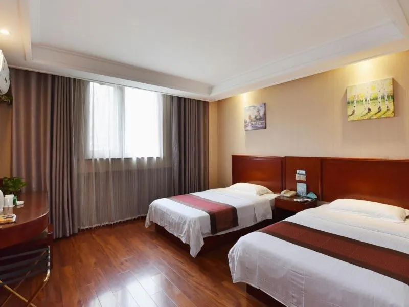 Bed in Greentree Inn Anhui Hefei Bianhe Road Yuanshangyuan Express Hotel