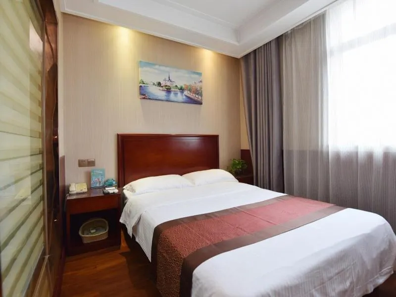Bed in Greentree Inn Anhui Hefei Bianhe Road Yuanshangyuan Express Hotel