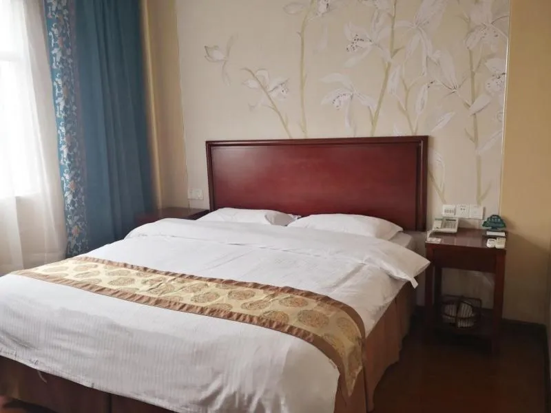 Bed in GreenTree Inn Zhejiang Ningbo Dongqian Lake Yinxian Avenue North Mozhi Road Business Hotel