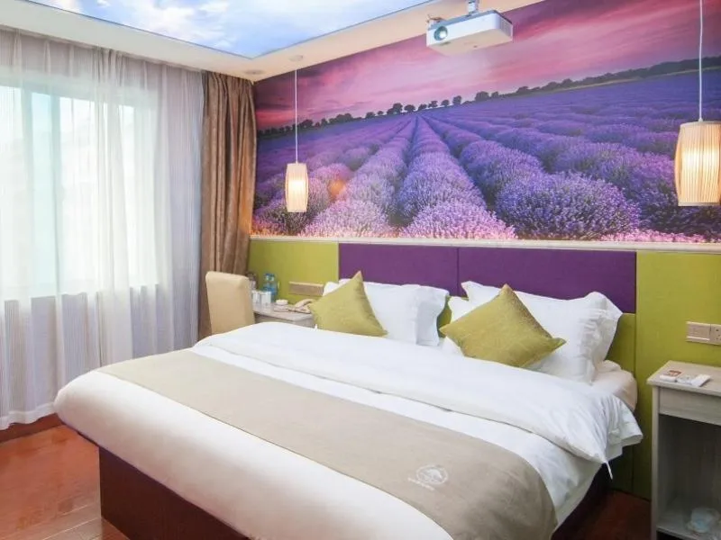 Bed in GreenTree Inn Zhejiang Ningbo Passenger Transport Center Tongda Road Shell Hotel