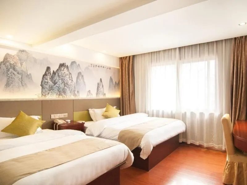 Bed in GreenTree Inn Zhejiang Ningbo Passenger Transport Center Tongda Road Shell Hotel