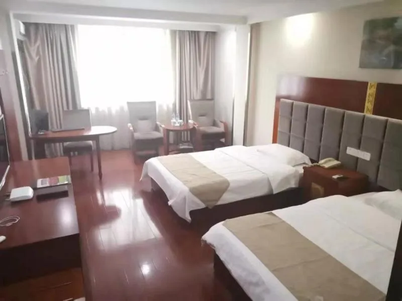 Bed in GreenTree Inn Zhejiang Taizhou Tiantai Bus Station Express Hotel