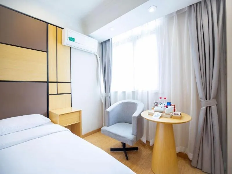 Bed in GreenTree Inn ShangHai SongJiang SongDong Business Hotel
