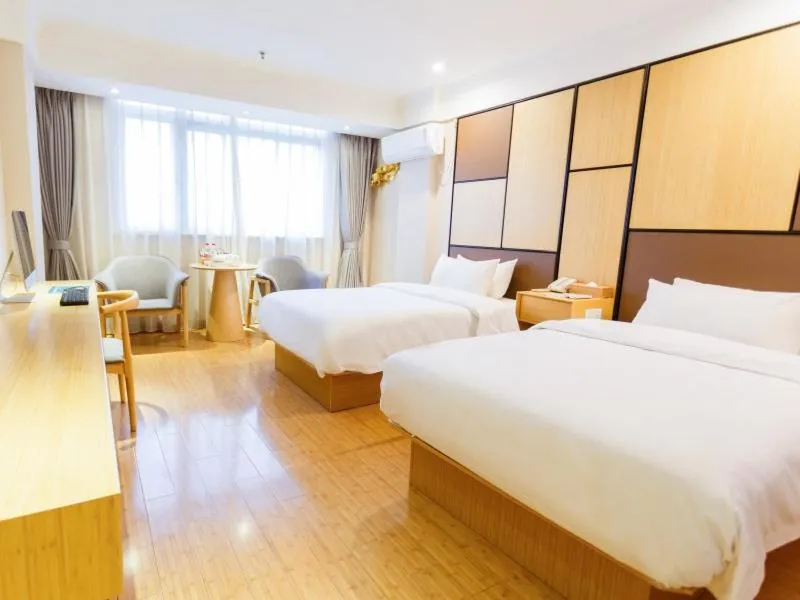 Bed in GreenTree Inn ShangHai SongJiang SongDong Business Hotel