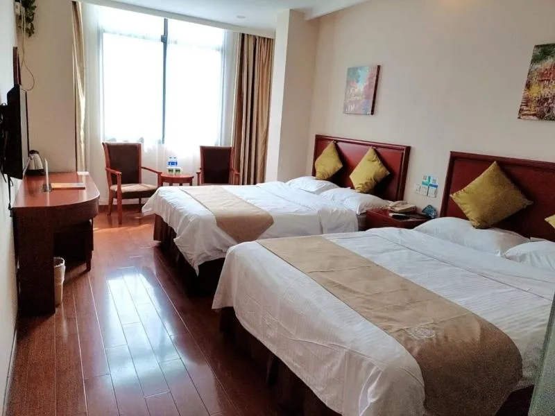 Bed in GreenTree Inn ShangHai South JiangYang Road South ChangJiang Road Express Hotel