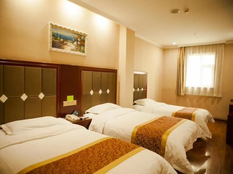Bed in GreenTree Inn Shanxi Taiyuan Jianshe S) Road Inner Ring Express Hotel