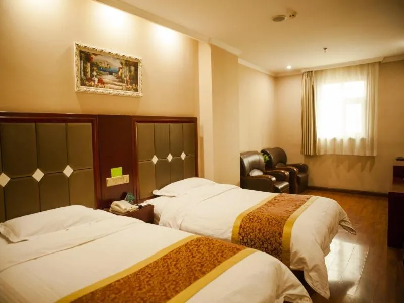 Bed in GreenTree Inn Shanxi Taiyuan Jianshe S) Road Inner Ring Express Hotel