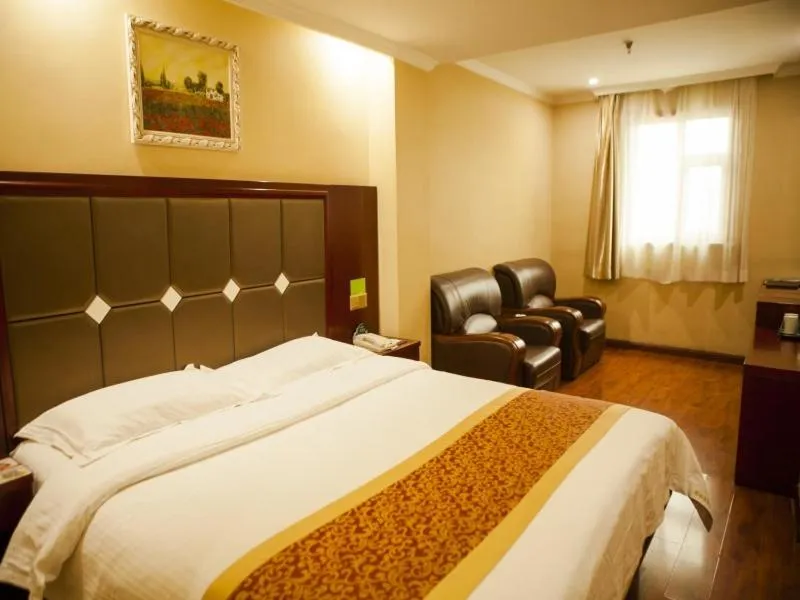 Bed in GreenTree Inn Shanxi Taiyuan Jianshe S) Road Inner Ring Express Hotel